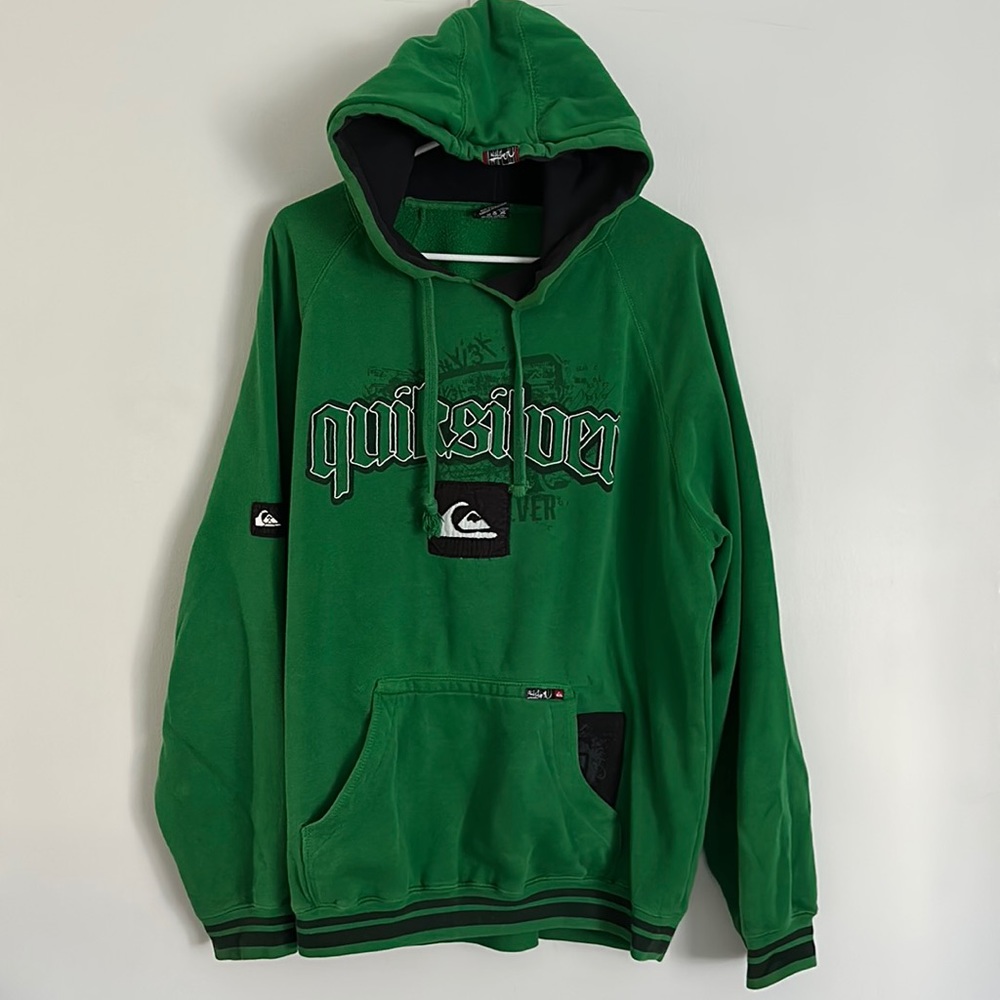 Vintage Green Quicksilver Hoodie Size M